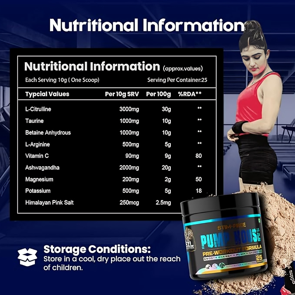 5XL Stim-Free Pump House Pre-workout - Image 4
