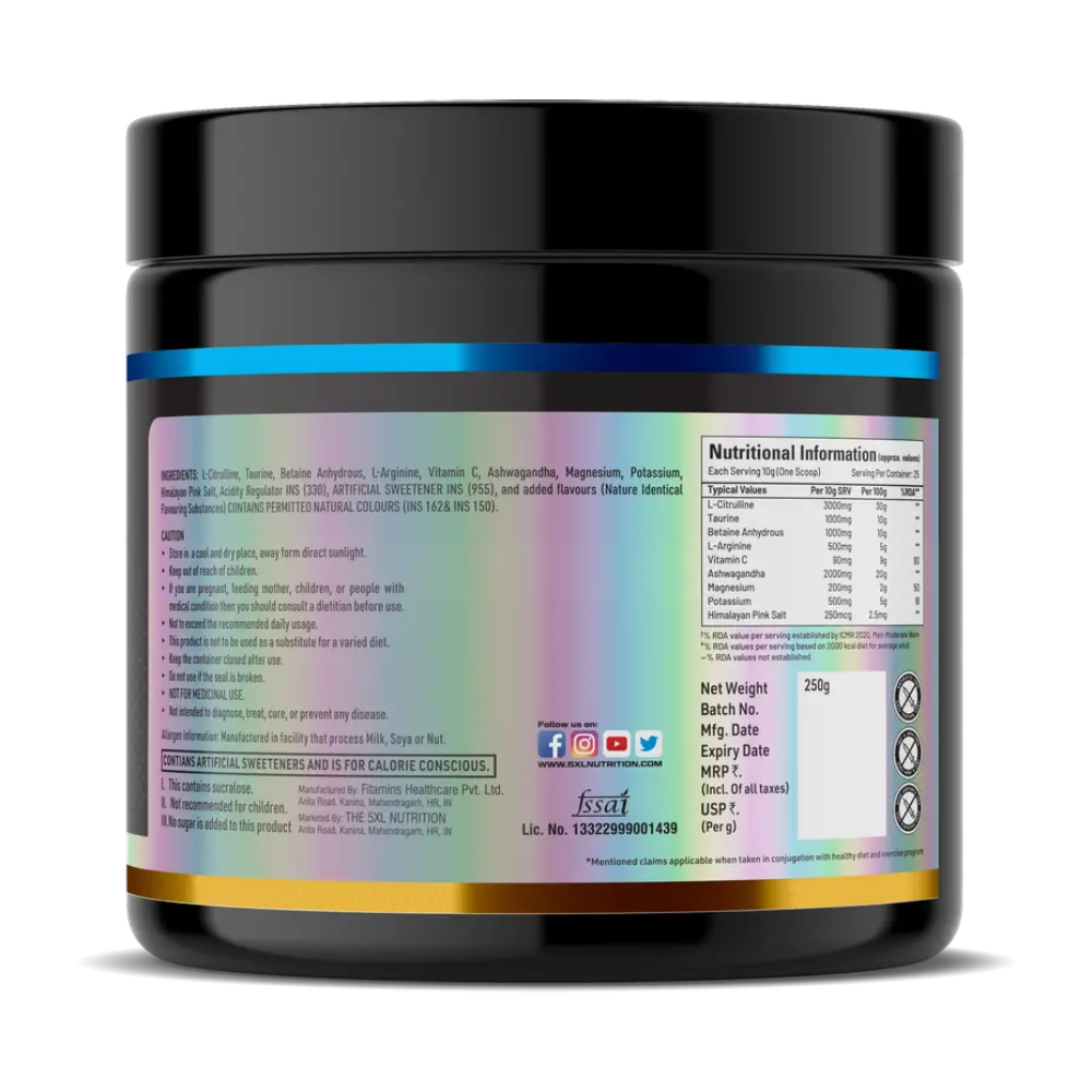5XL Stim-Free Pump House Pre-workout - Image 6